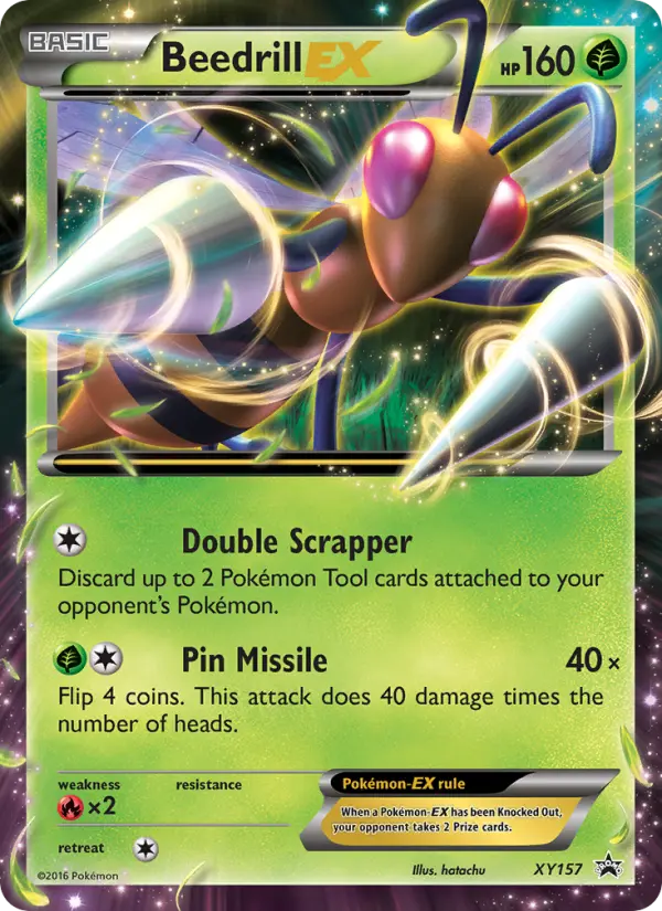 Beedrill EX XY157 XY Black Star Promos Pokesingles