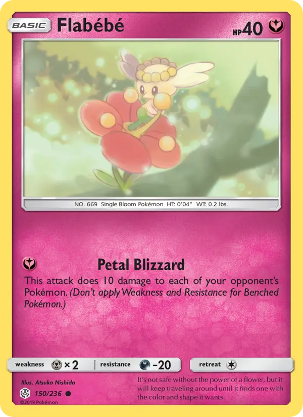 Flabébé 150 Cosmic Eclipse Pokesingles