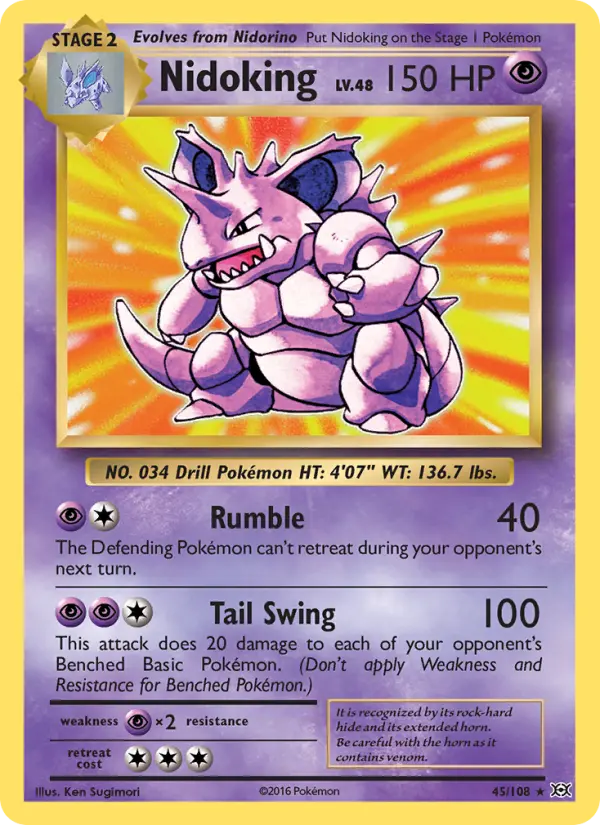 Nidoking 45 Evolutions Pokesingles