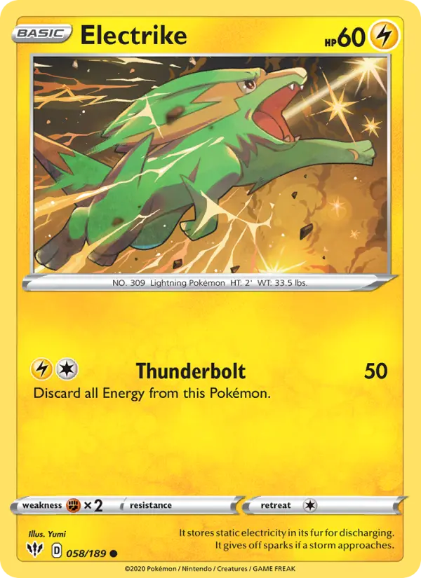 Electrike 58 Darkness Ablaze Pokesingles