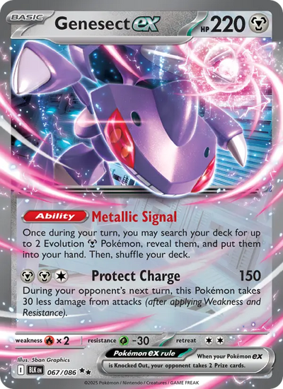 Genesect ex 67 Black Bolt Pokesingles