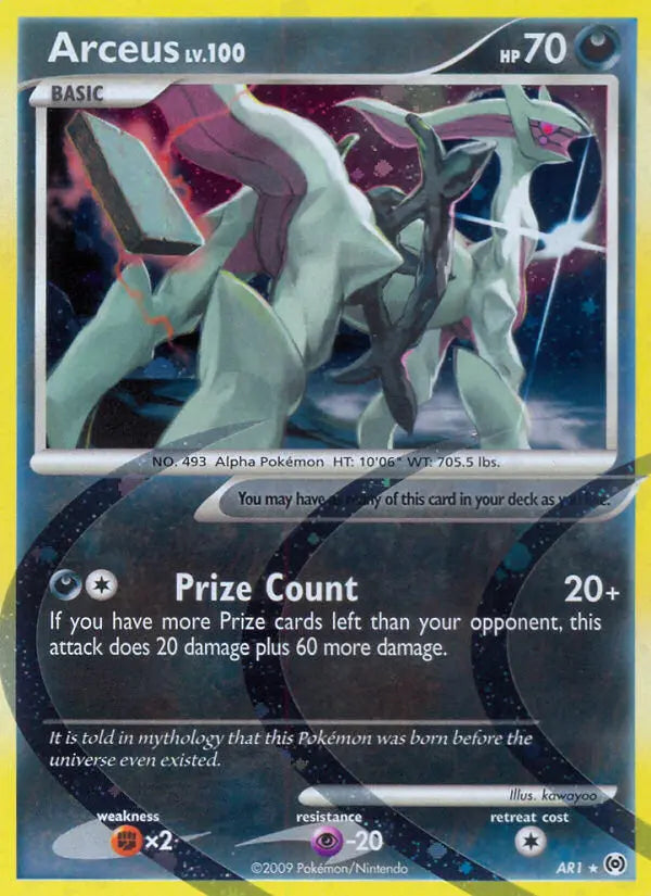 Arceus AR1 Arceus Pokesingles