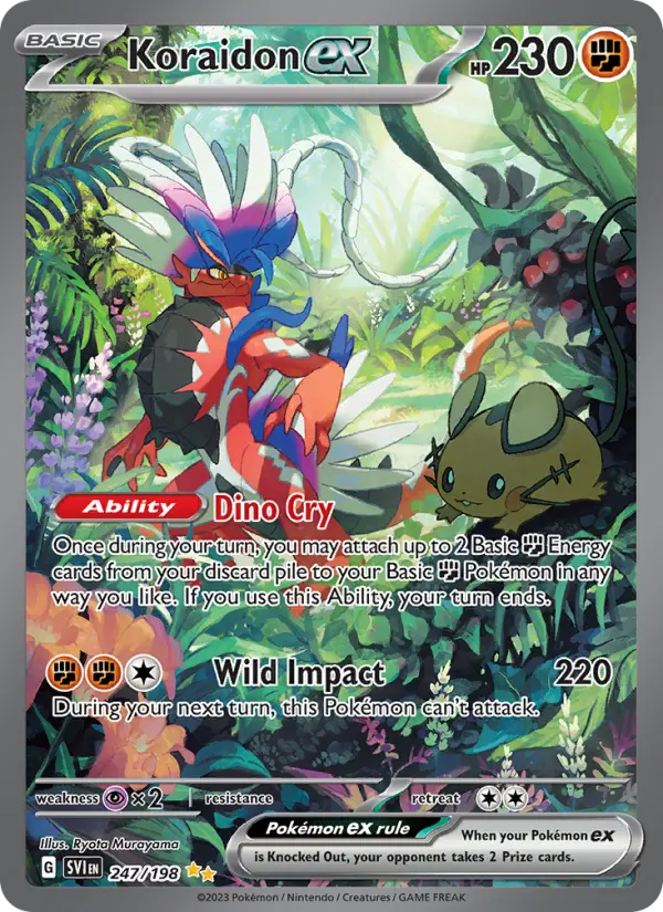 Koraidon ex 247 Scarlet & Violet Pokesingles