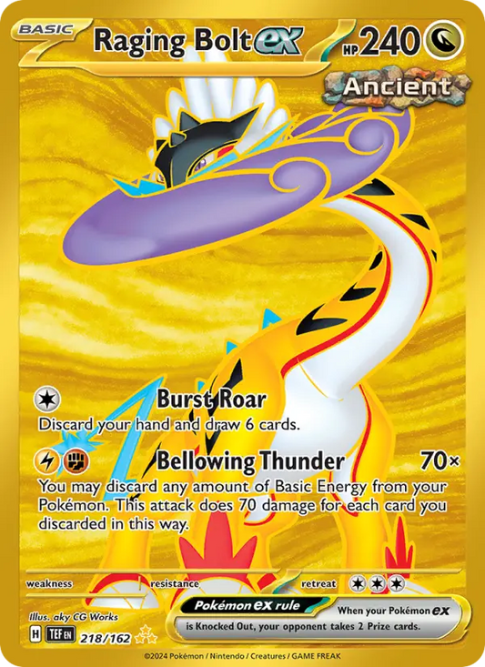 Raging Bolt ex 218 Temporal Forces Pokesingles
