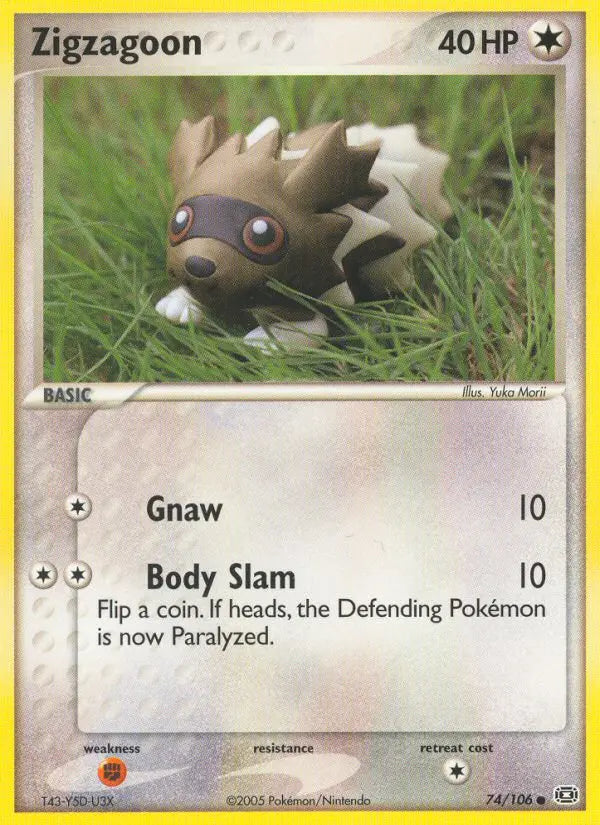 Zigzagoon 74 Emerald Pokesingles