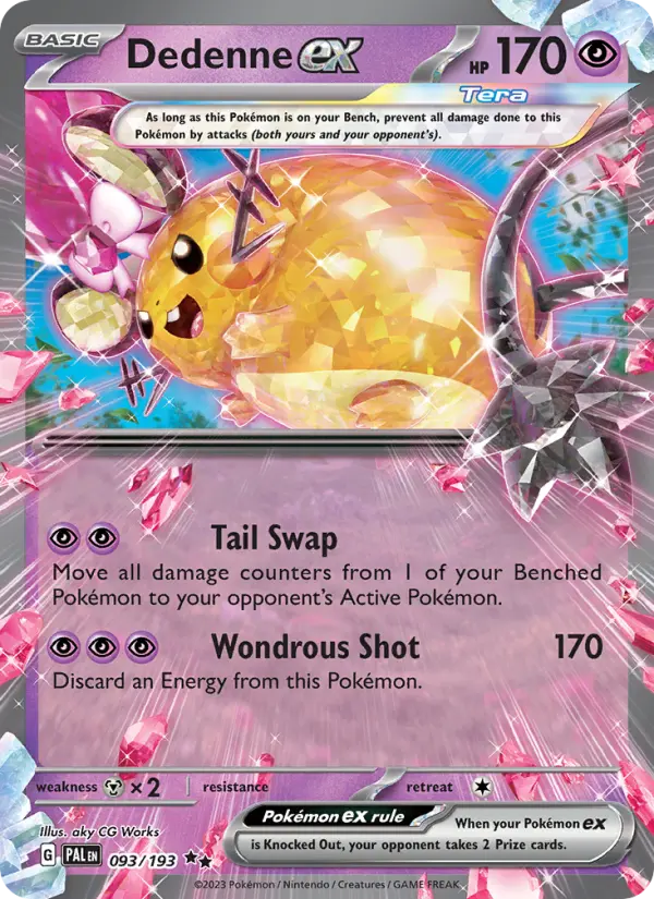 Dedenne ex 93 Paldea Evolved Pokesingles