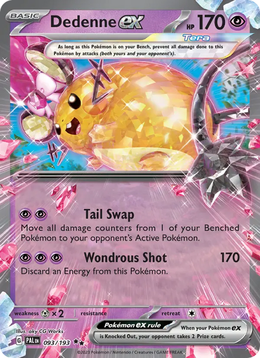 Dedenne ex 93 Paldea Evolved Pokesingles