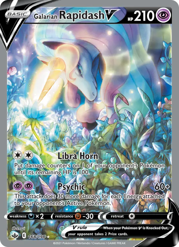 Galarian Rapidash V 168 Chilling Reign Pokesingles