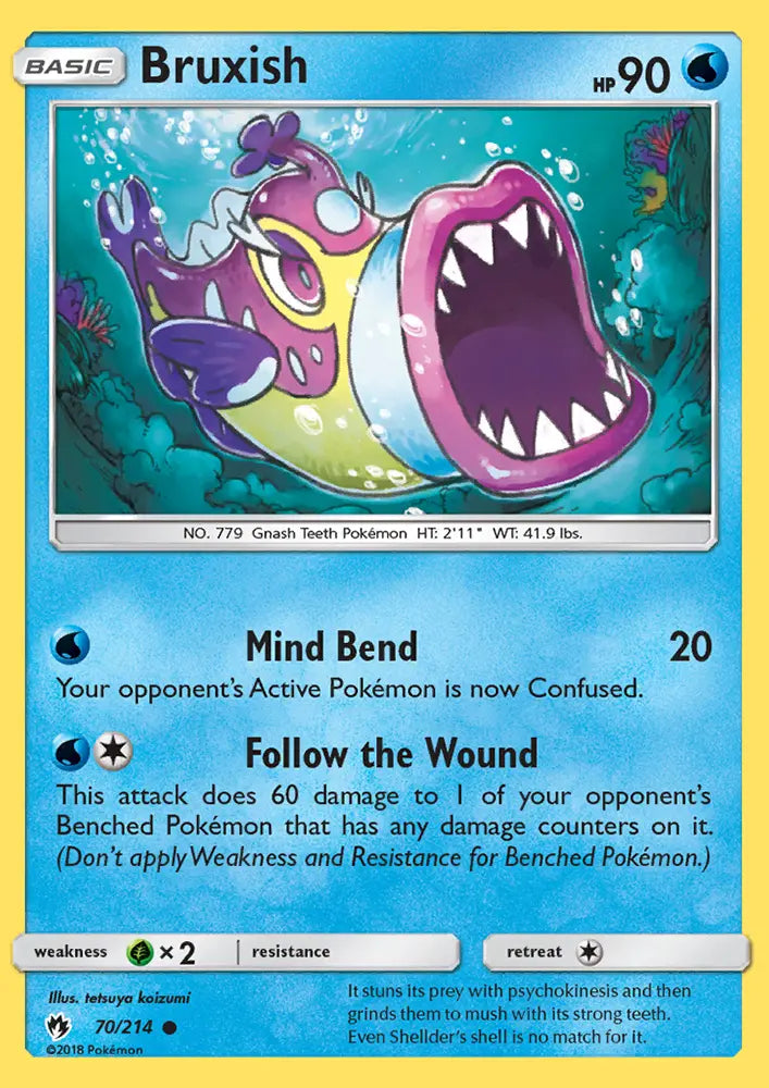 Bruxish 70 Lost Thunder Pokesingles