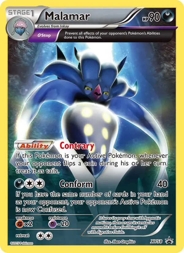Malamar XY58 XY Black Star Promos Pokesingles