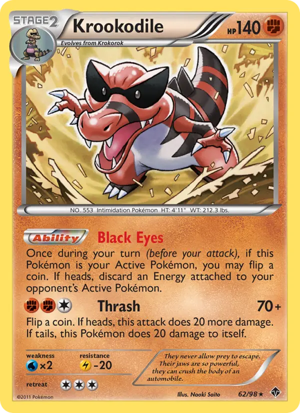 Krookodile 62 Emerging Powers Pokesingles