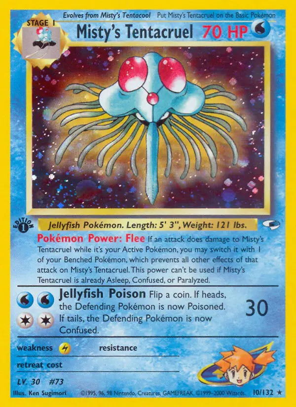 Misty's Tentacruel 10 Gym Heroes Pokesingles