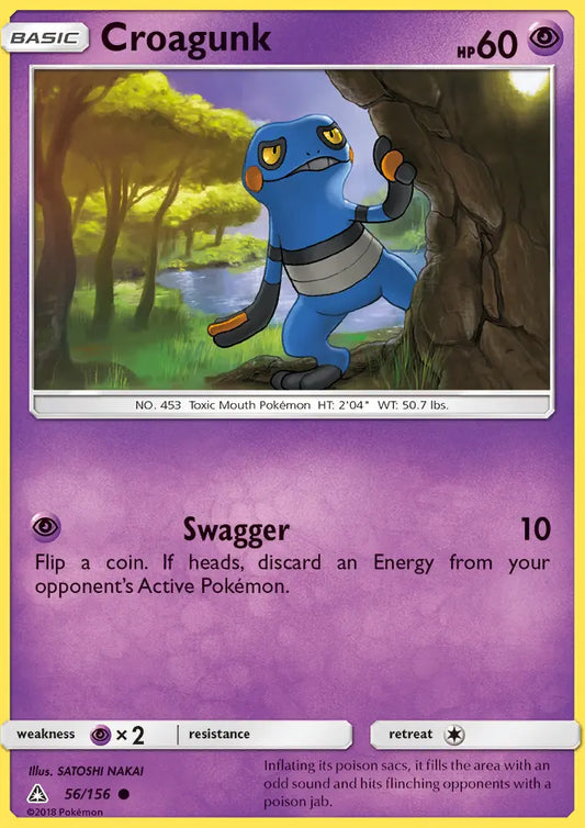 Croagunk 56 Ultra Prism Pokesingles