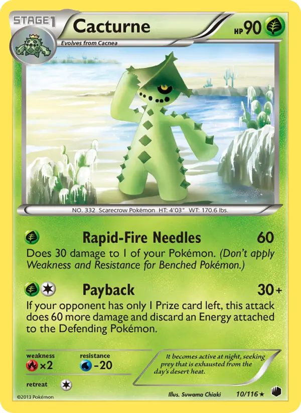 Cacturne 10 Plasma Freeze Pokesingles