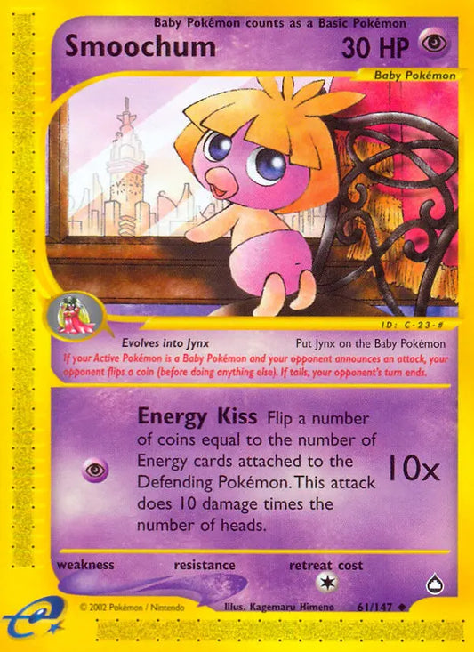 Smoochum 61 Aquapolis Pokesingles