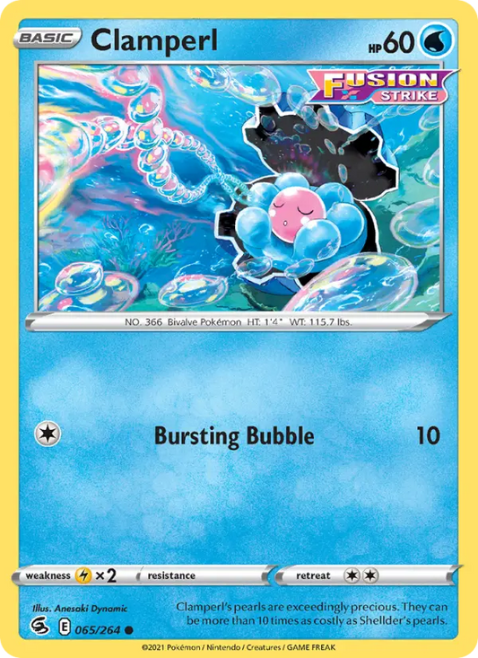 Clamperl 65 Fusion Strike Pokesingles