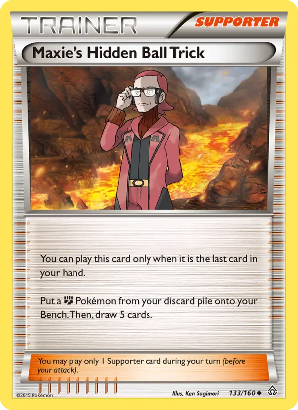 Maxie's Hidden Ball Trick 133 Primal Clash Pokesingles