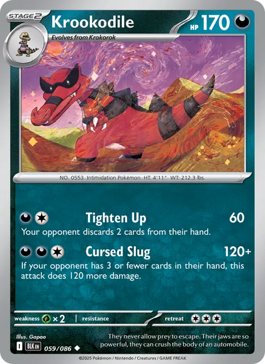 Krookodile 59 Black Bolt Pokesingles