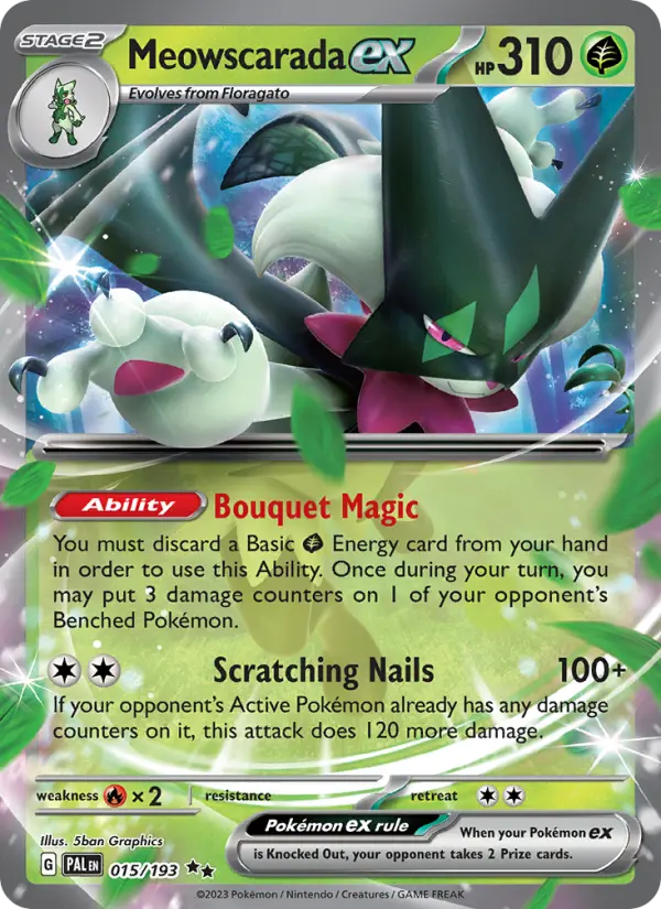 Meowscarada ex 15 Paldea Evolved Pokesingles