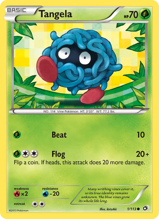Tangela 1 Legendary Treasures Pokesingles