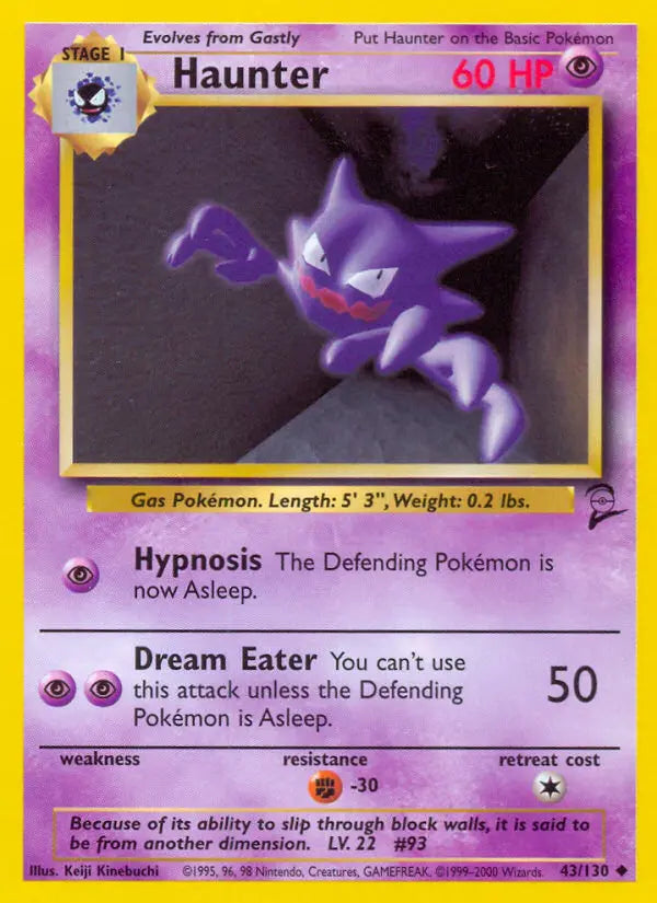 Haunter 43 Base Set 2 Pokesingles