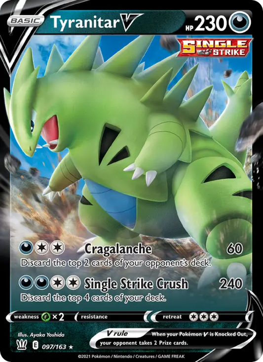 Tyranitar V 97 Battle Styles Pokesingles