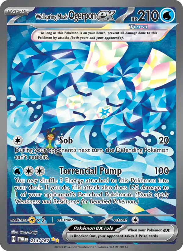 Wellspring Mask Ogerpon ex 213 Twilight Masquerade Pokesingles