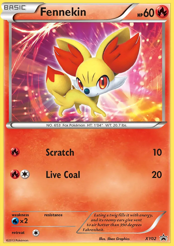 Fennekin XY02 XY Black Star Promos Pokesingles