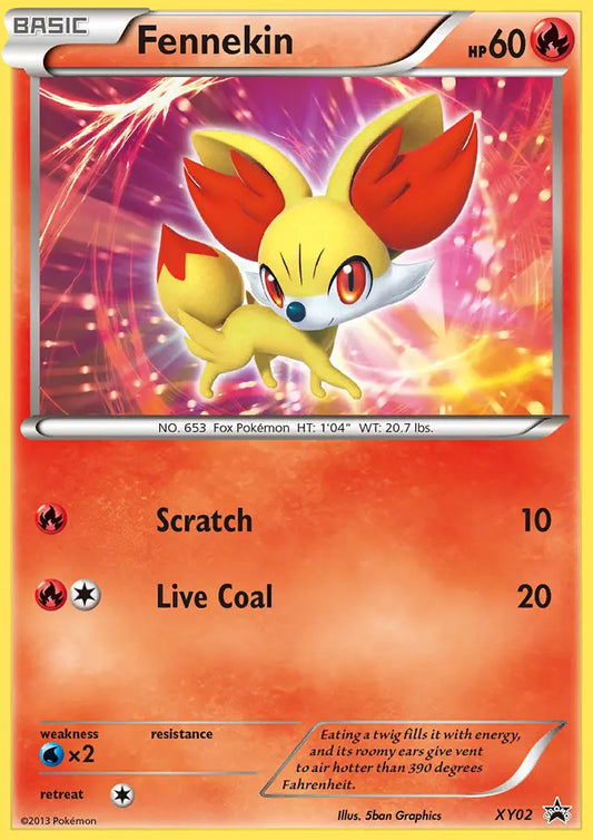 Fennekin XY02 XY Black Star Promos Pokesingles