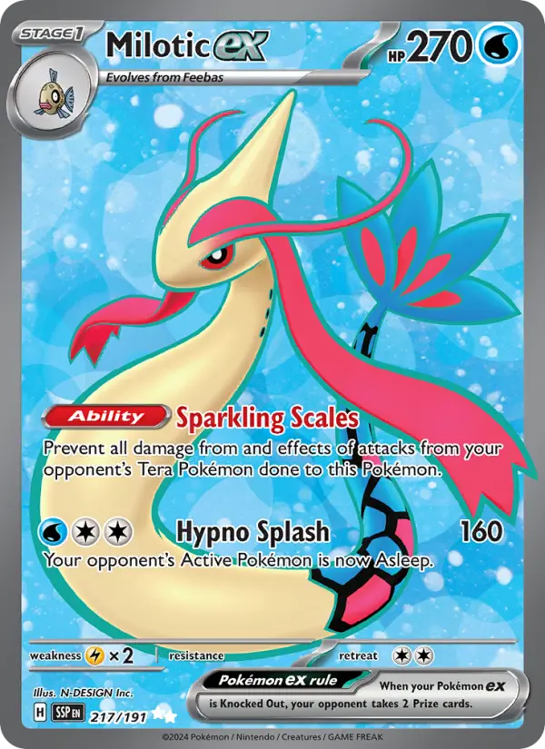 Milotic ex 217 Surging Sparks Pokesingles