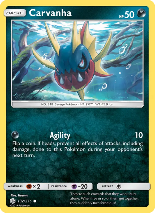 Carvanha 132 Cosmic Eclipse Pokesingles