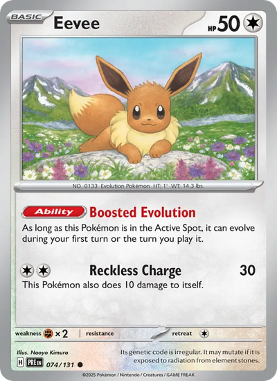 Eevee 74 Prismatic Evolutions Pokesingles