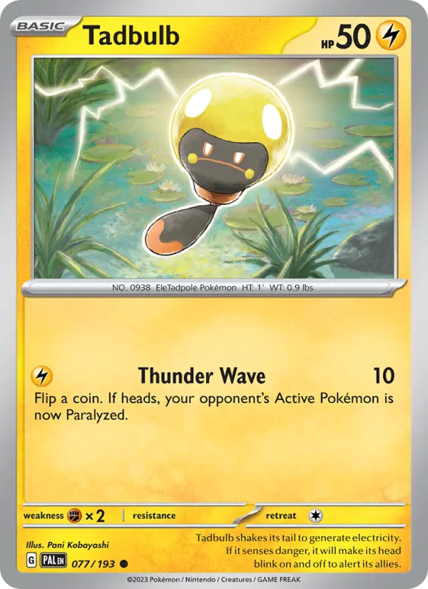 Tadbulb 77 Paldea Evolved Pokesingles