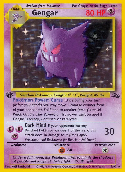 Gengar 5 Fossil Pokesingles