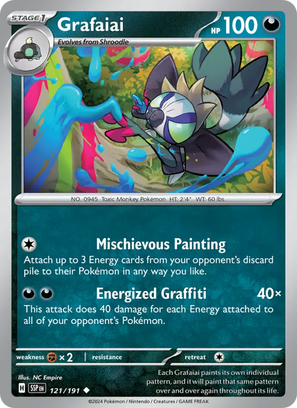 Grafaiai 121 Surging Sparks Pokesingles