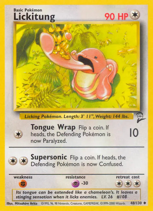 Lickitung 48 Base Set 2 Pokesingles