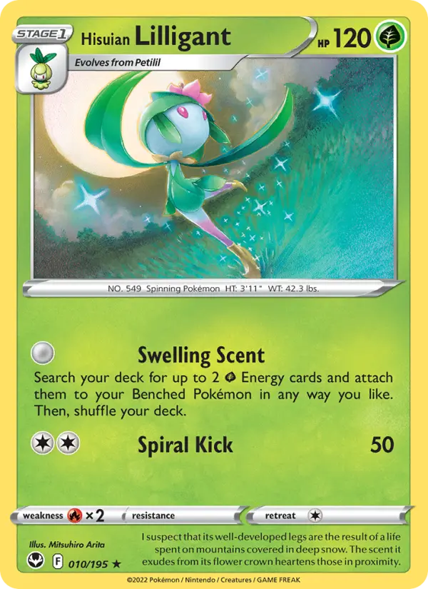 Hisuian Lilligant 10 Silver Tempest Pokesingles