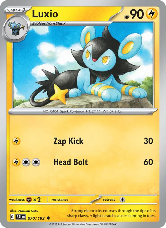 Luxio 70 Paldea Evolved Pokesingles