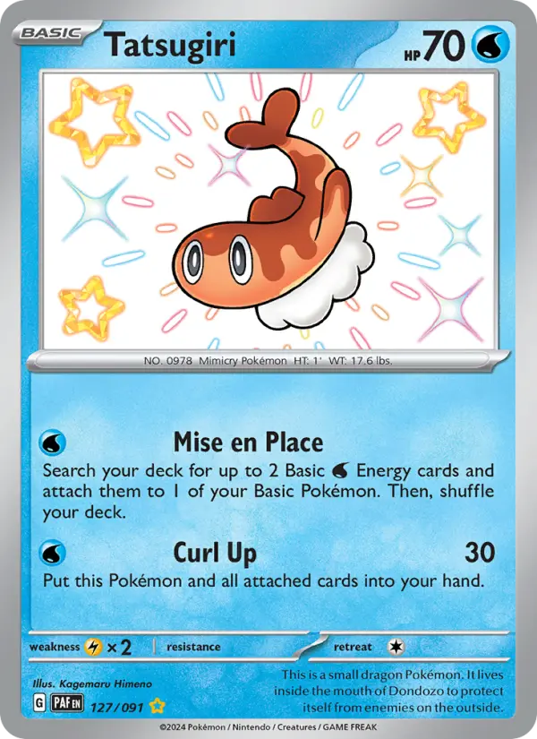Tatsugiri 127 Paldean Fates Pokesingles