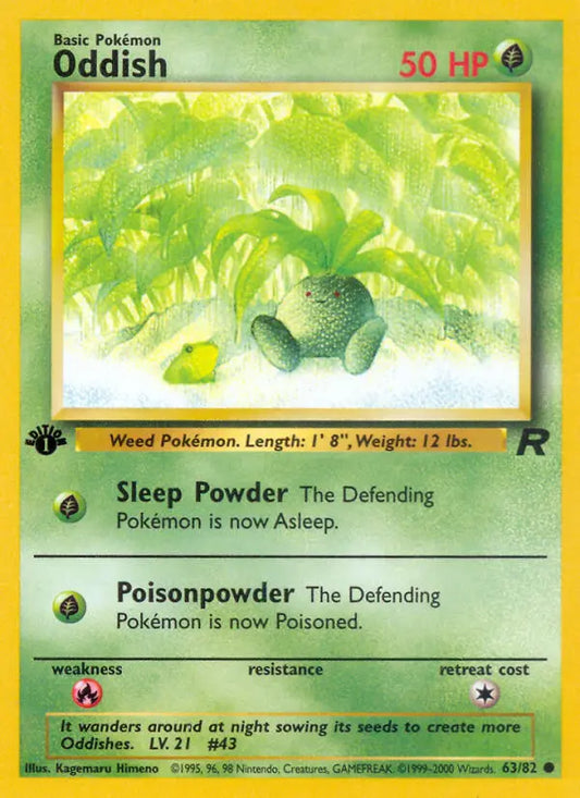 Oddish 63 Team Rocket Pokesingles
