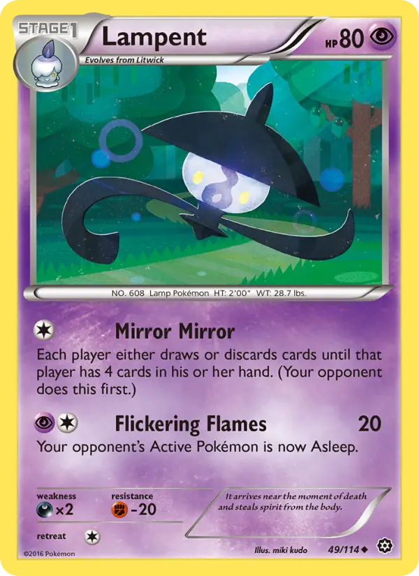 Lampent 49 Steam Siege Pokesingles