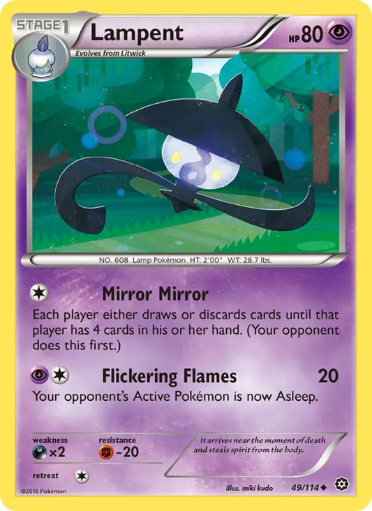 Lampent 49 Steam Siege Pokesingles