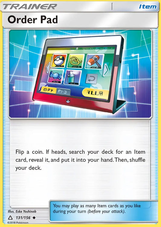 Order Pad 131 Ultra Prism Pokesingles
