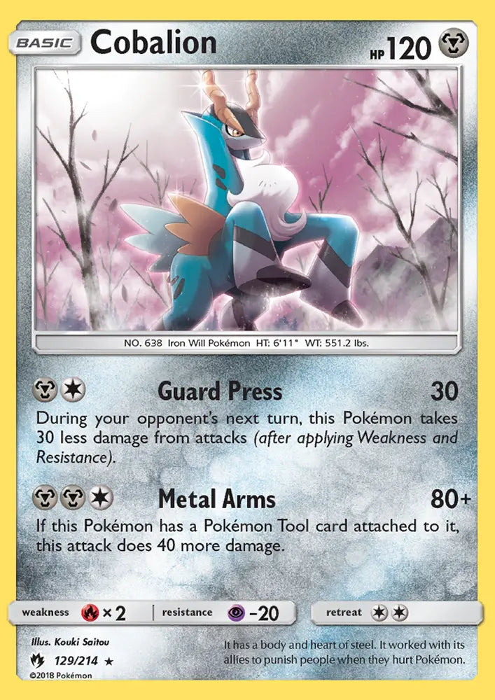 Cobalion 129 Lost Thunder Pokesingles