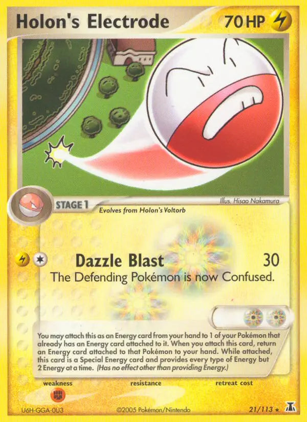 Holon's Electrode 21 Delta Species Pokesingles