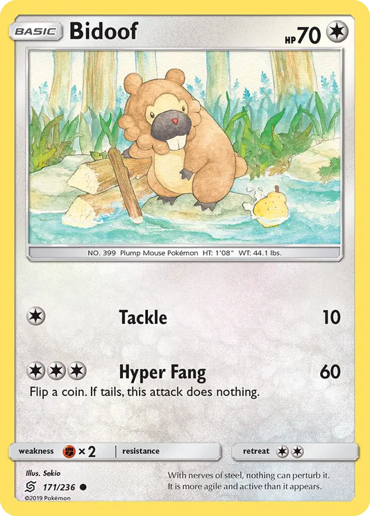 Bidoof 171 Unified Minds Pokesingles