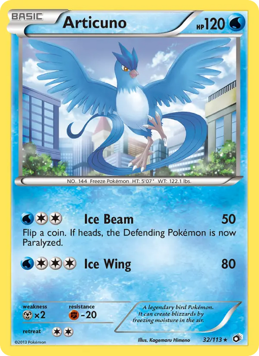Articuno 32 Legendary Treasures Pokesingles