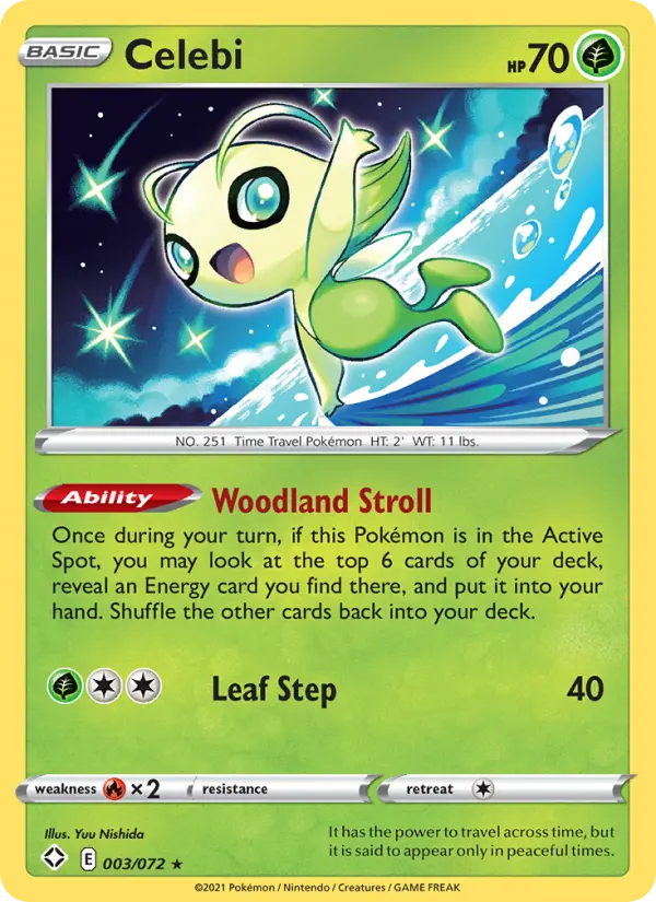Celebi 3 Shining Fates Pokesingles