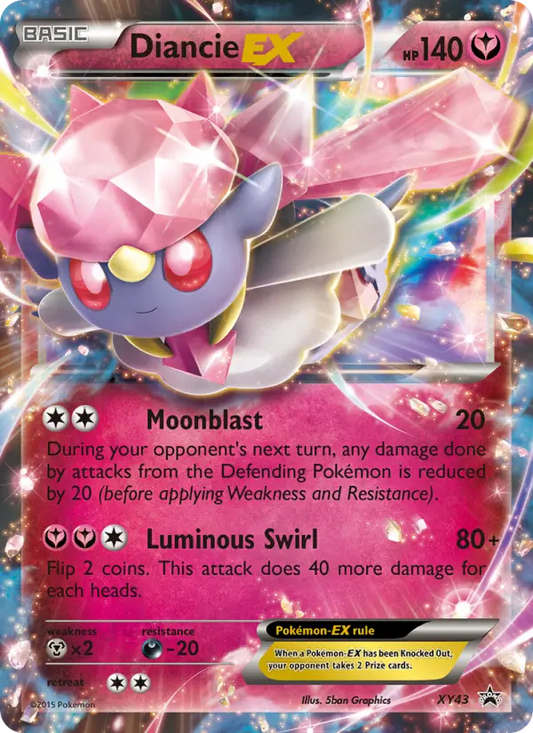 Diancie EX XY43 XY Black Star Promos Pokesingles