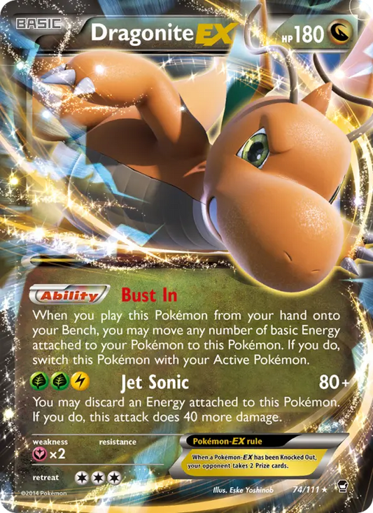 Dragonite EX 74 Furious Fists Pokesingles